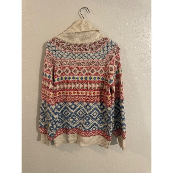 Cabi Highlands Fair Isle Multicolor Zip Up Sweater - Picture 11 of 11